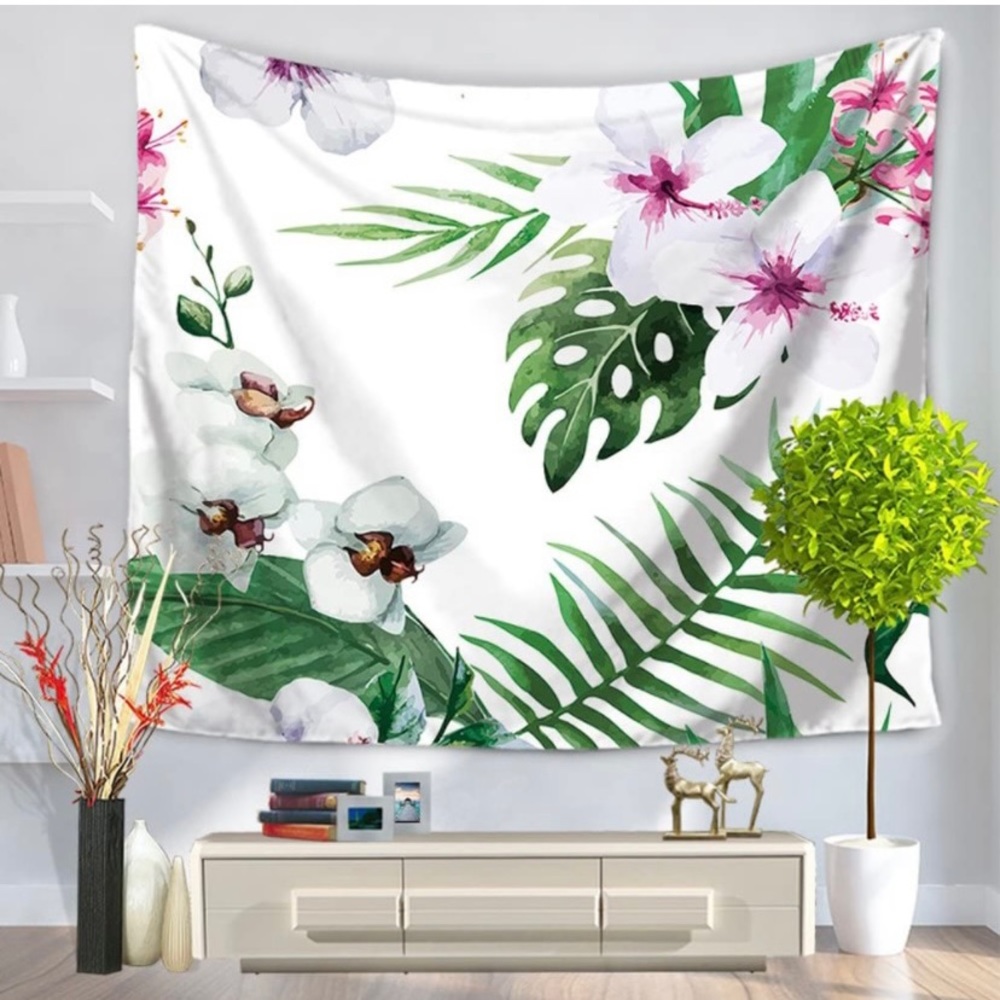 Floral Tropical Tapestry